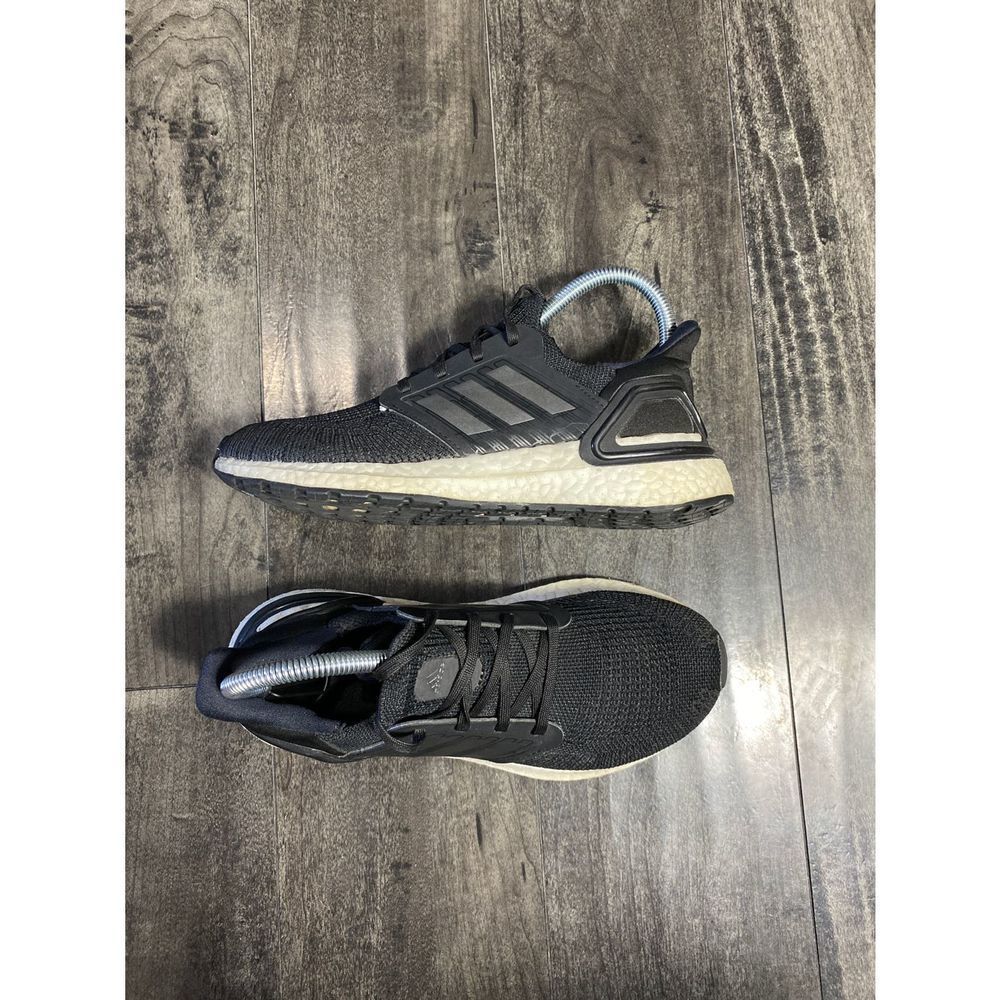 adidas Ultra Boost 20 J Youth Size 4.5/ 6 womens Core Black White Silver EG4862